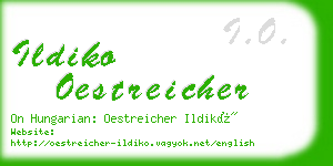 ildiko oestreicher business card